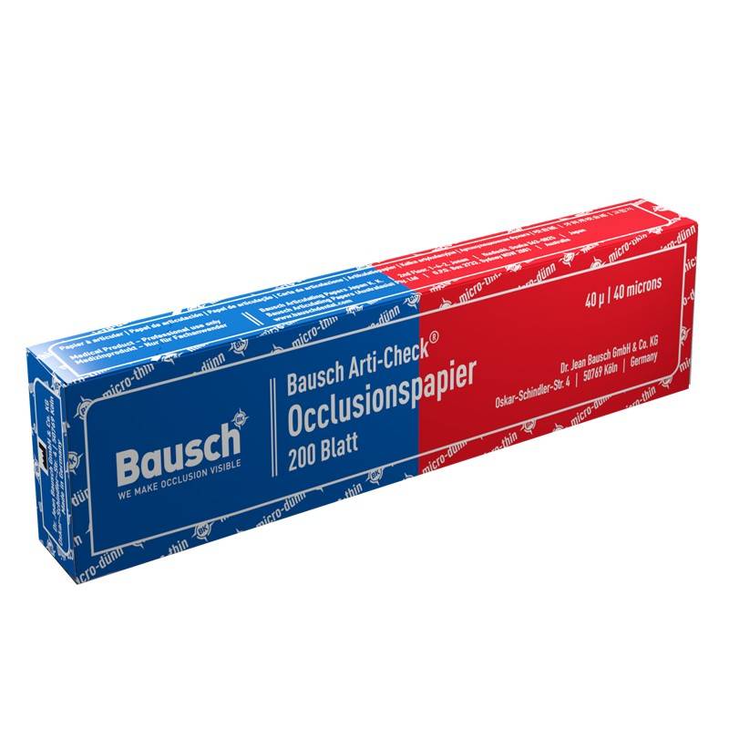 Papel Articulado Vermelho/Azul Baush 40 micras
